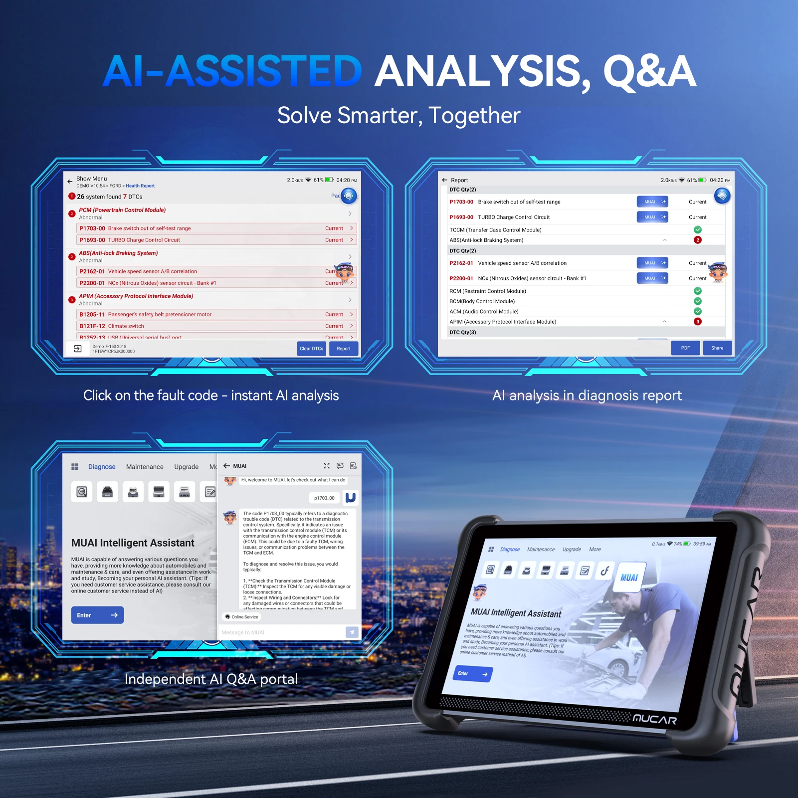 Автомобильный инструмент mucar 892bt ai assist - Фотография_3