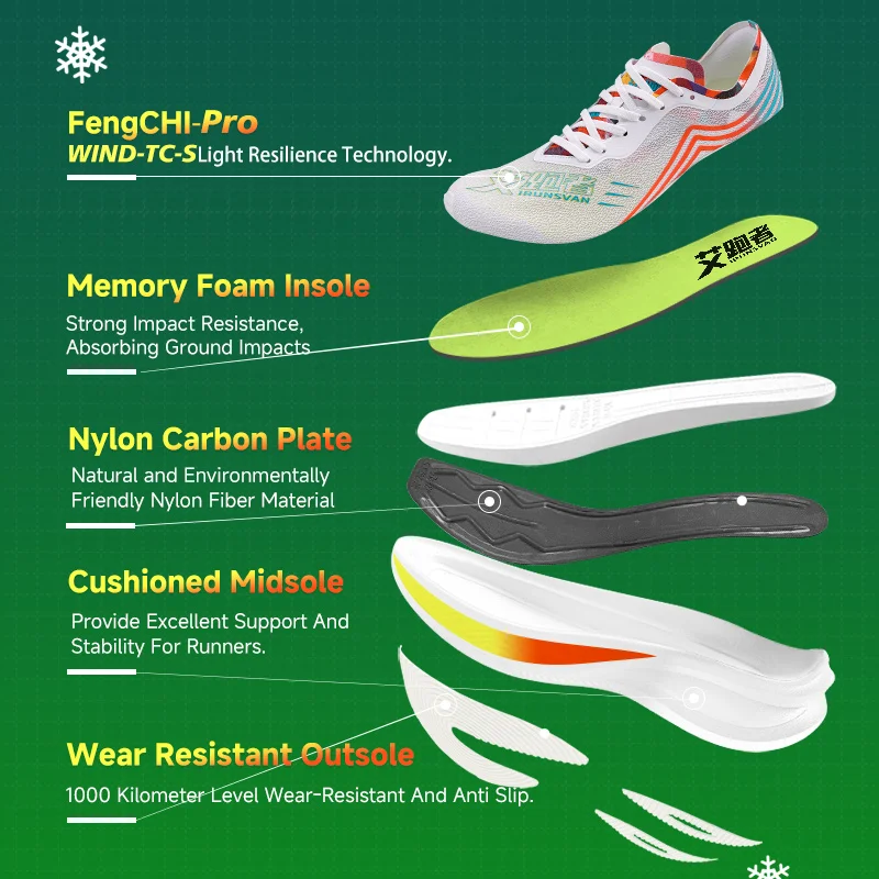 Рождественские мужские дышащие карбоновые туфли — irunsvan - Фотография_3