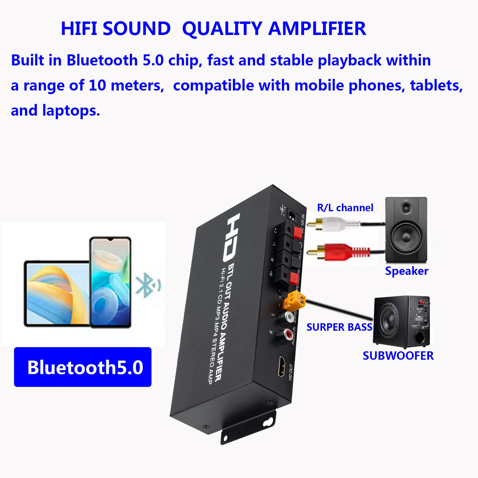 St-838 hifi 2,1-канальный усилитель - Фотография_3