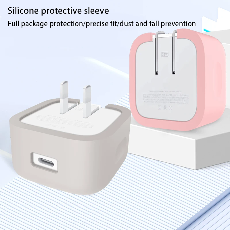 Силиконовый защитный чехол для адаптера питания apple 40 вт usb-c - Фотография_2