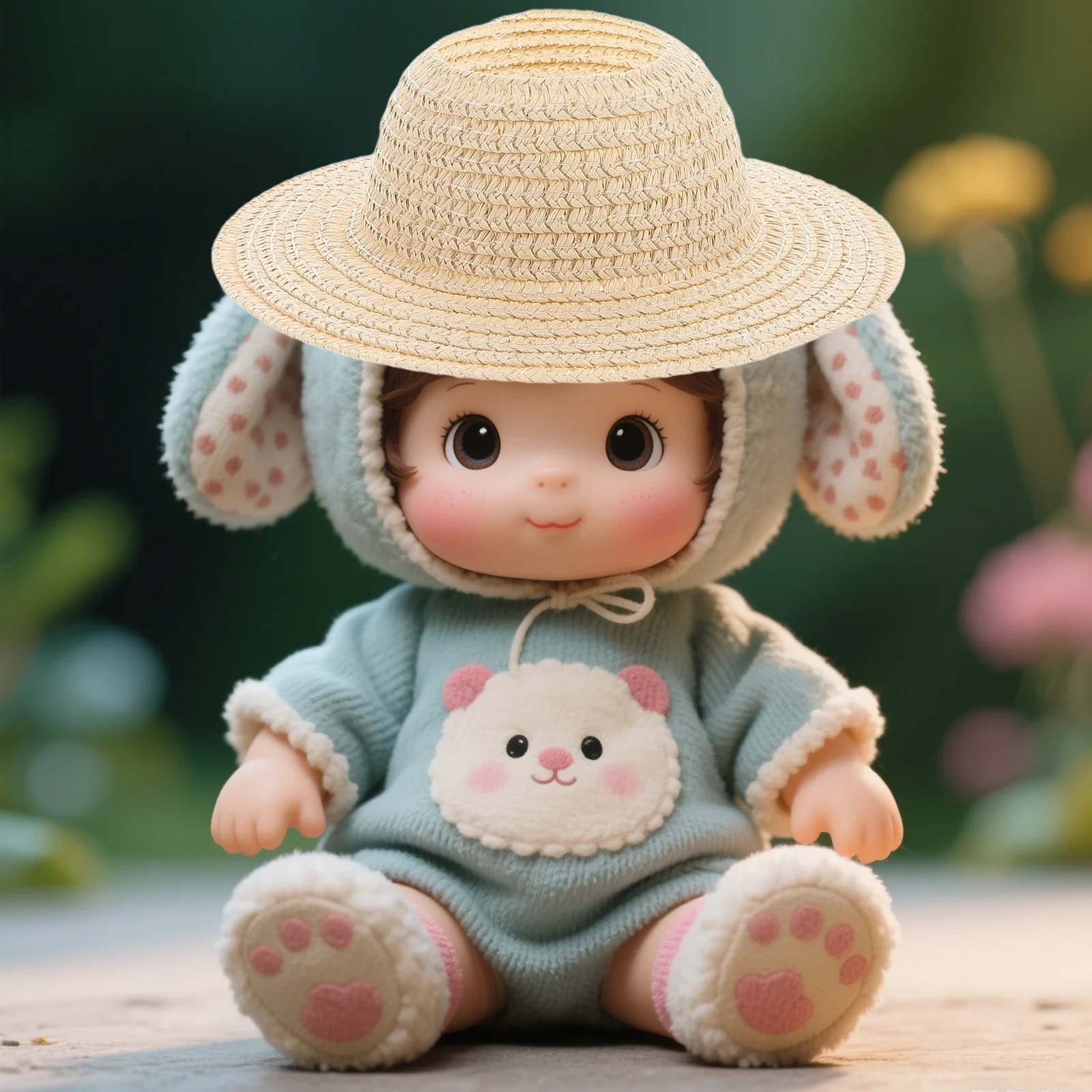 Соломенная шляпа с широкими полями 17 см - Фотография_4