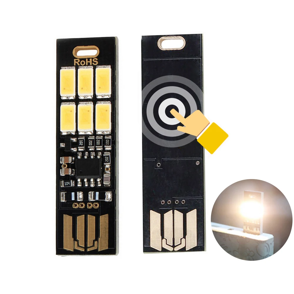 Портативный мини 5730 usb 6 светодиодный