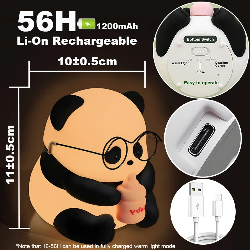 Huahua panda light силиконовая - Фотография_5