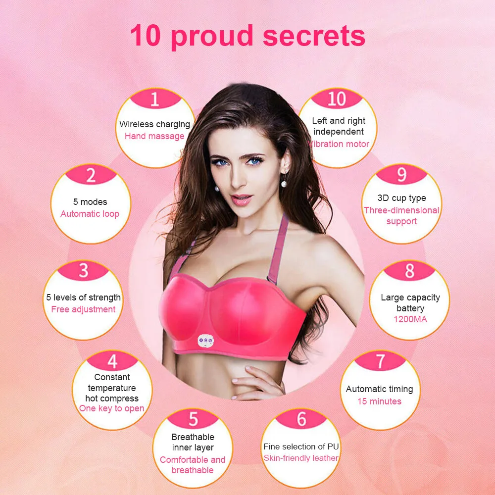 Беспроводной электрический массажер для груди - Фотография_5