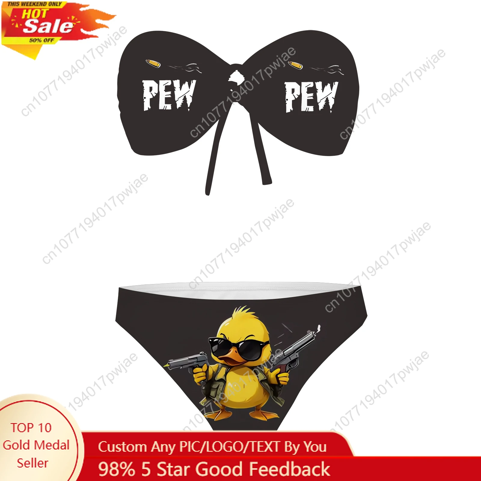 Pew pew madafakas fun pattern купальник