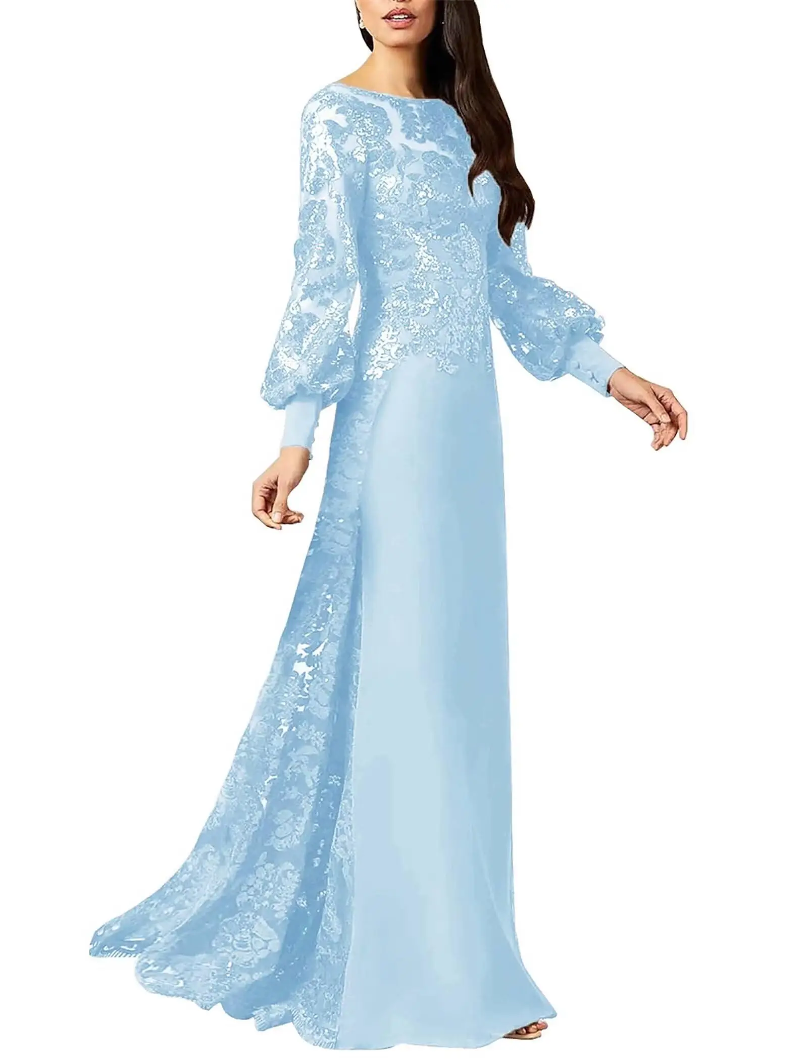 Индивидуальные платья с вырезом лодочкой и блестками - Фотография_6