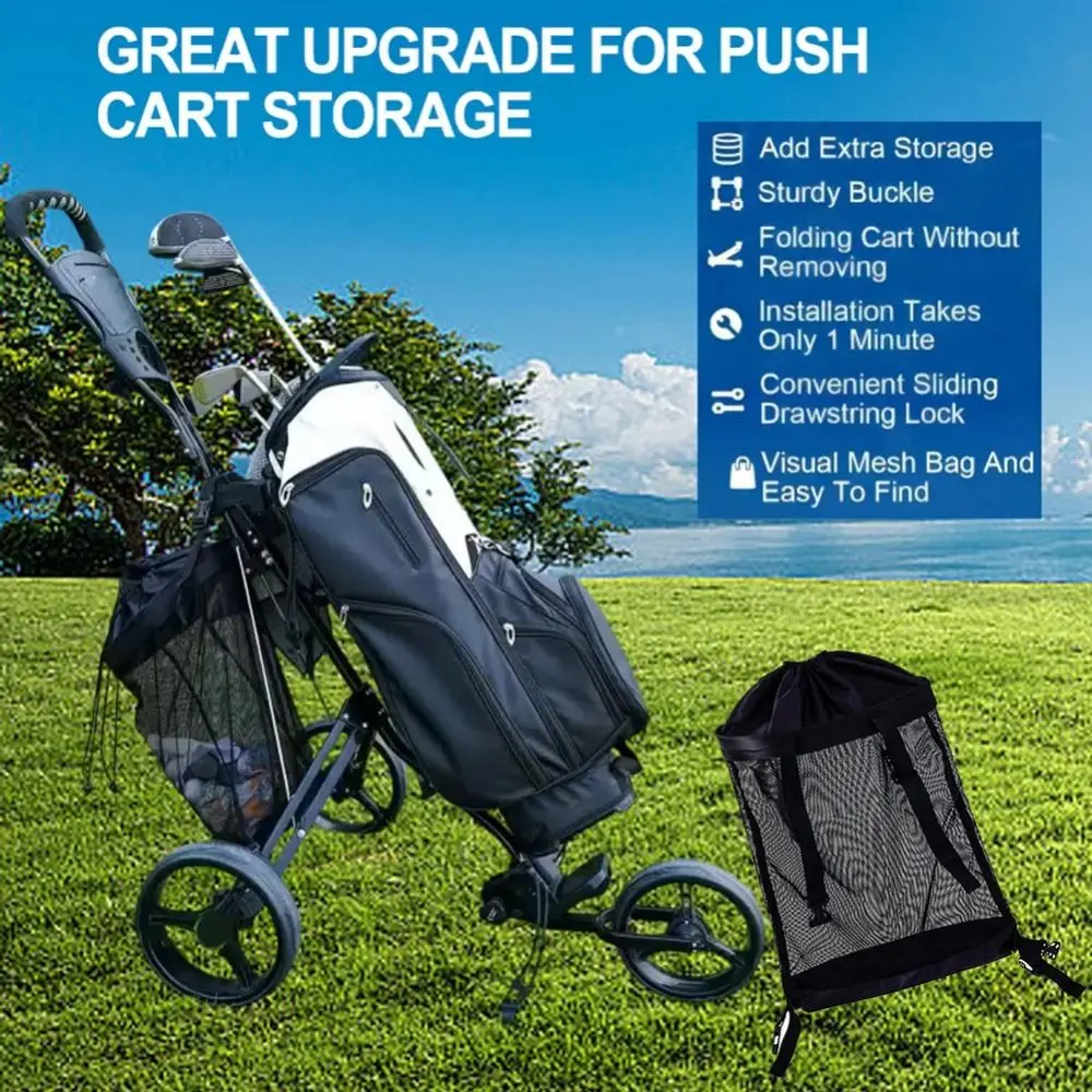 Сетчатая сумка, сумка для хранения тележки для гольфа - Фотография_5