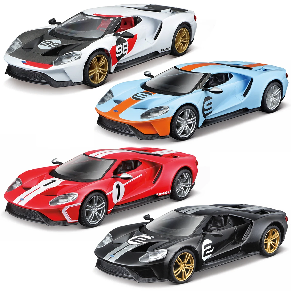 Модель автомобиля bburago 1:32 ford gt