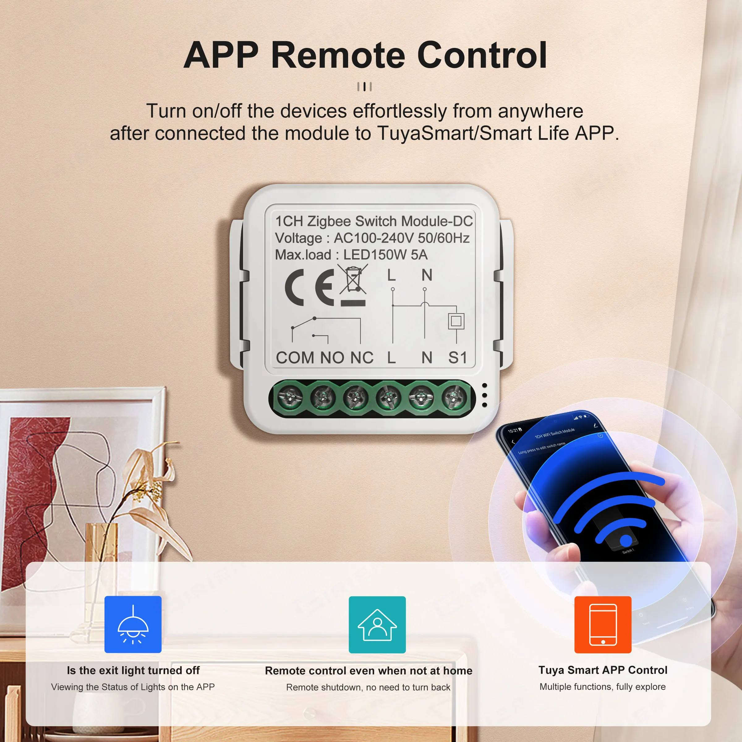 Girier smart zigbee модуль переключателя - Фотография_3