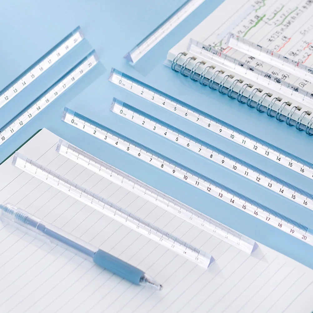 Линейка, прозрачный пластиковый измерительный инструмент для рисования - Фотография_3