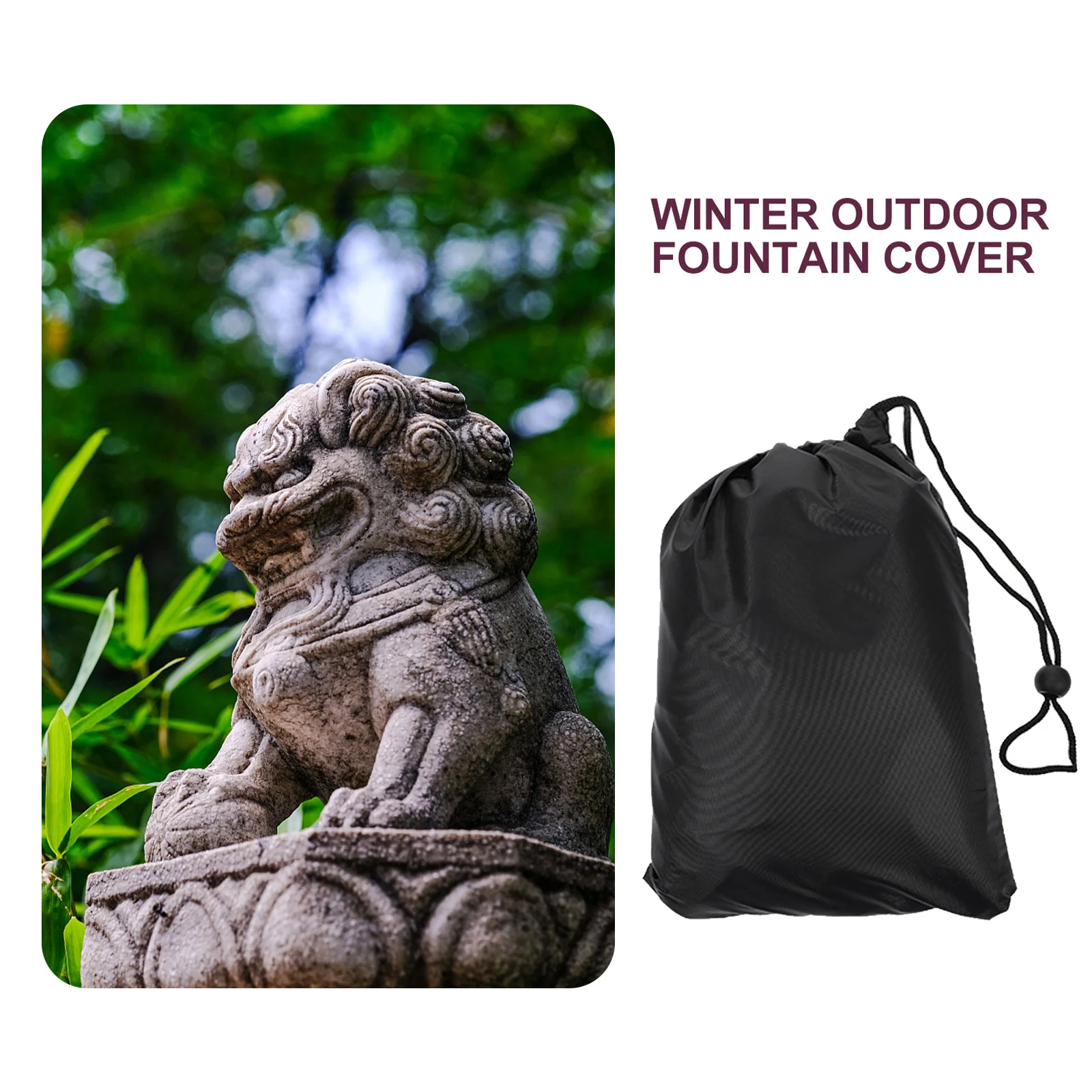 Водонепроницаемый садовый фонтан для наружной статуи