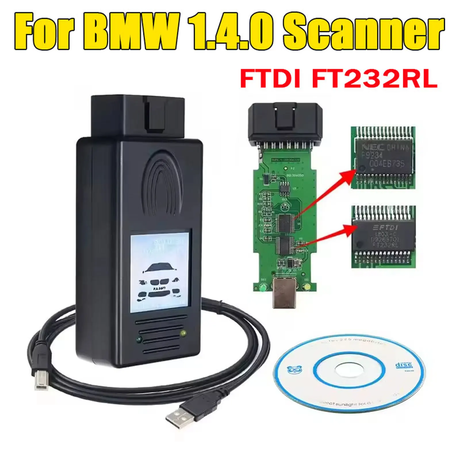 Сканер obd2 для bmw e38 e39 e46 e53 e83 e85 serie 3 5 7 x5 x7 версия 1 - Фотография_6