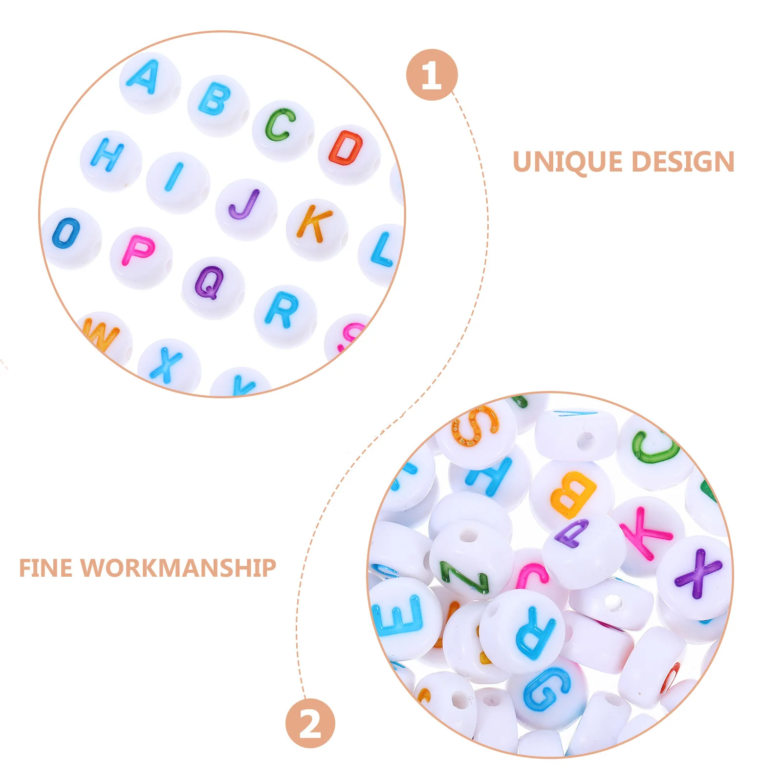 Акриловые бусины с буквами алфавита - Фотография_6