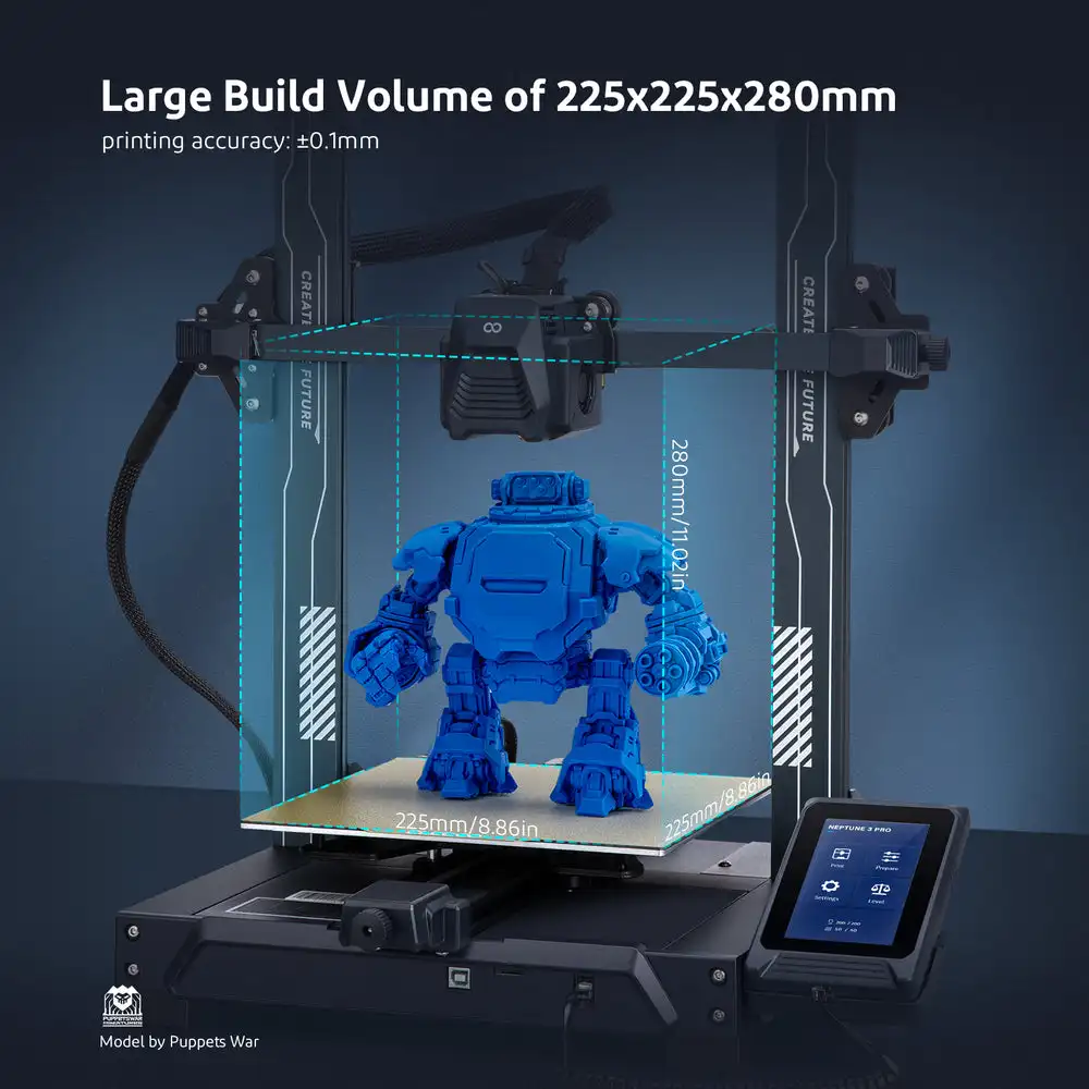 Elegoo нептун 3 pro fdm 3d принтер с автоматическим выравниванием - Фотография_2