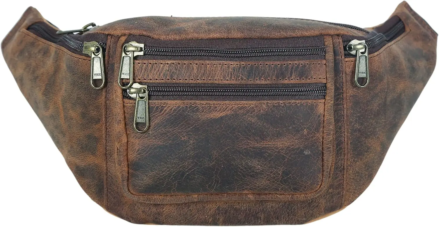 Komalc премиум поясная сумка из кожи буйвола - Фотография_4