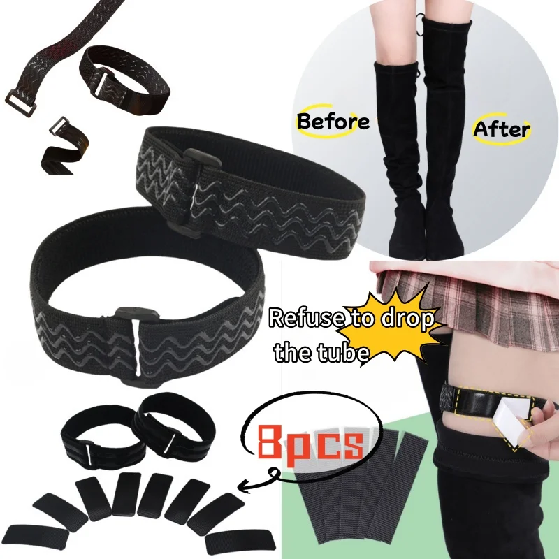 Новые женские регулируемые шнурки с клейкой лентой - Фотография_4