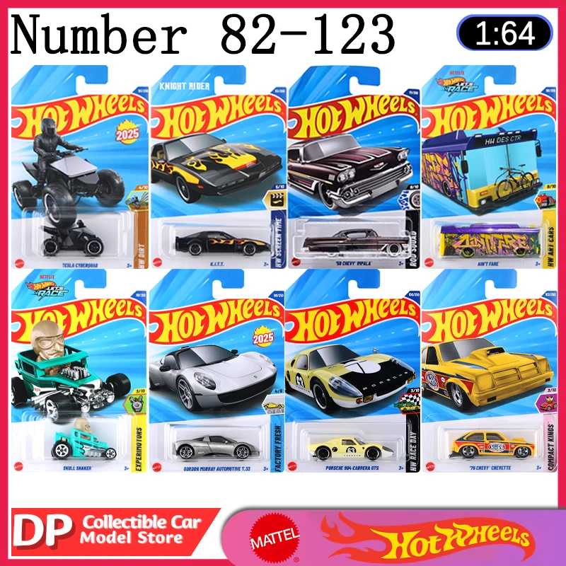 Номер 82-123 hot wheels cars 2025 case tesla chevy