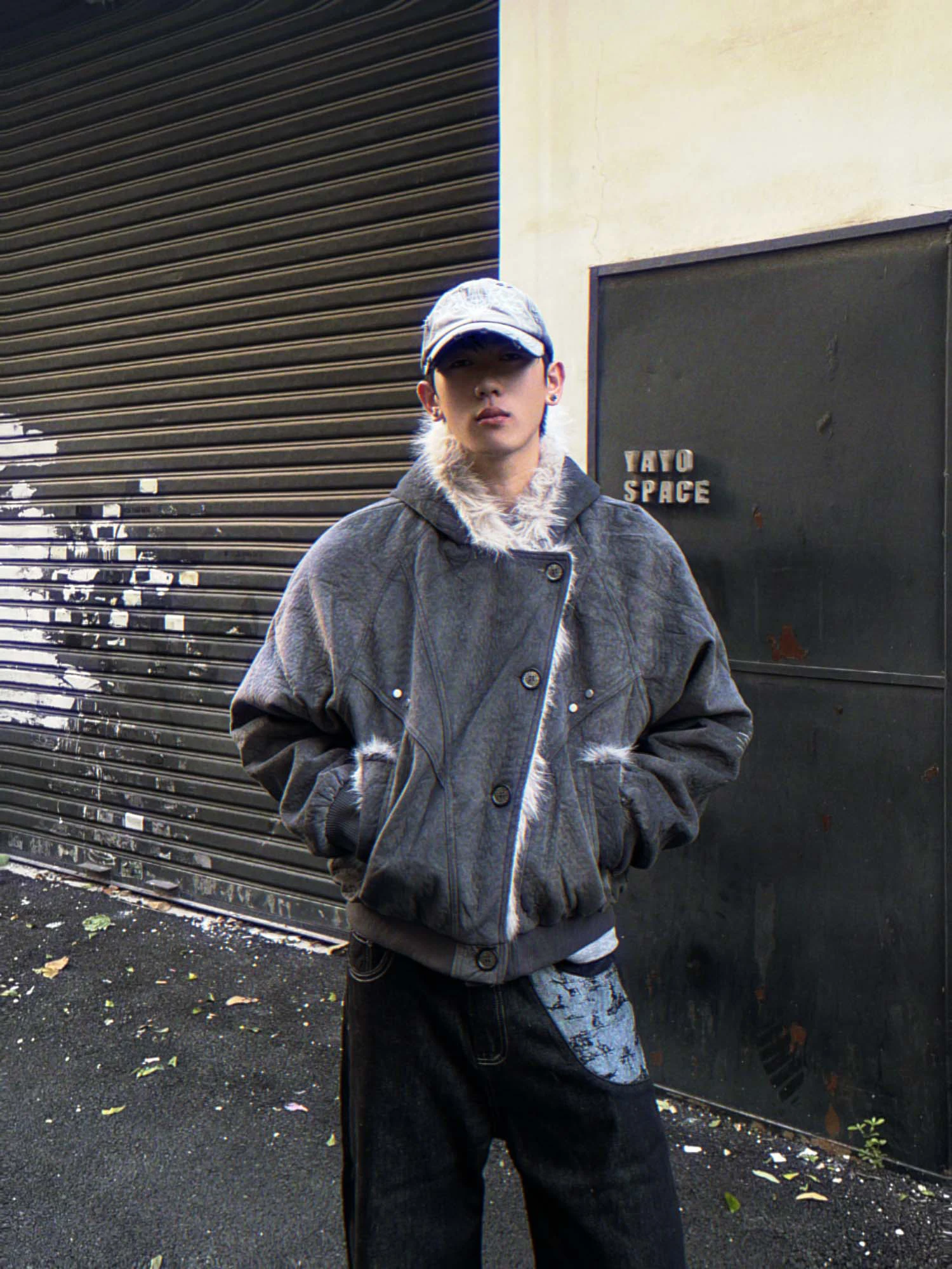 Зимняя новая американская ретро модная теплая куртка из утолщенного флиса - Фотография_3