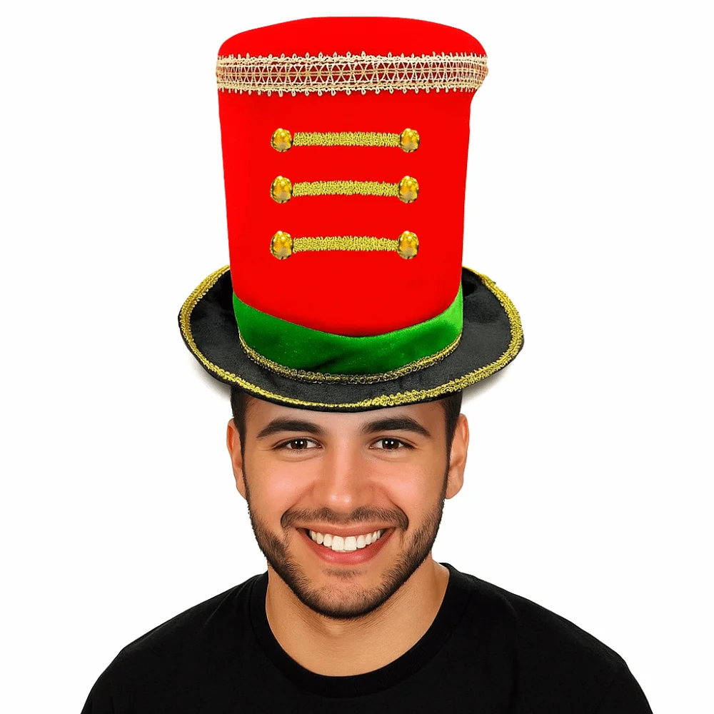 Милая пластиковая рождественская шляпа приветствия - Фотография_3