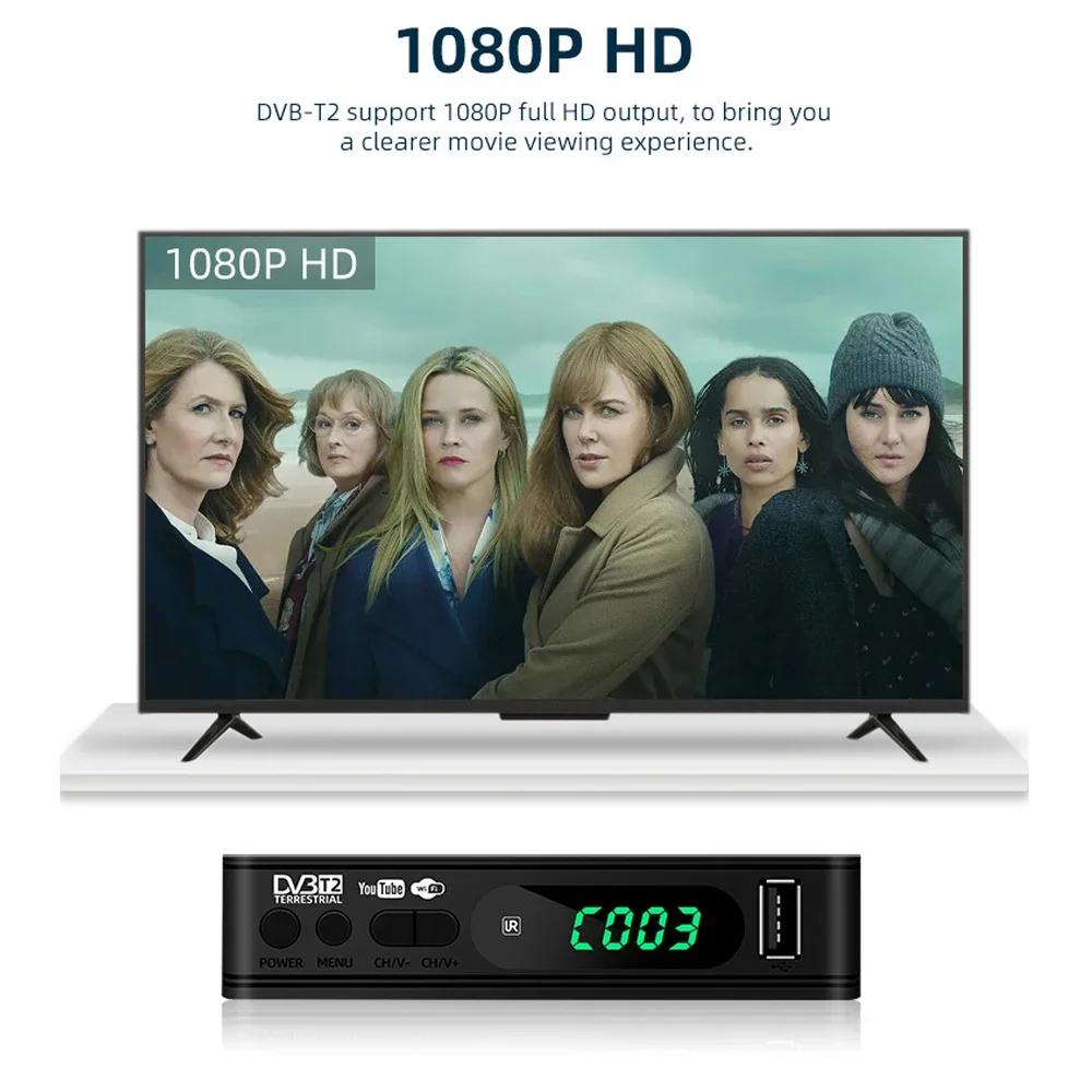 Dvb-t2 тв-тюнер 1080p hd термоприемник usb 2 - Фотография_2