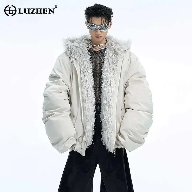 Luzhen зимнее хлопковое пальто с капюшоном