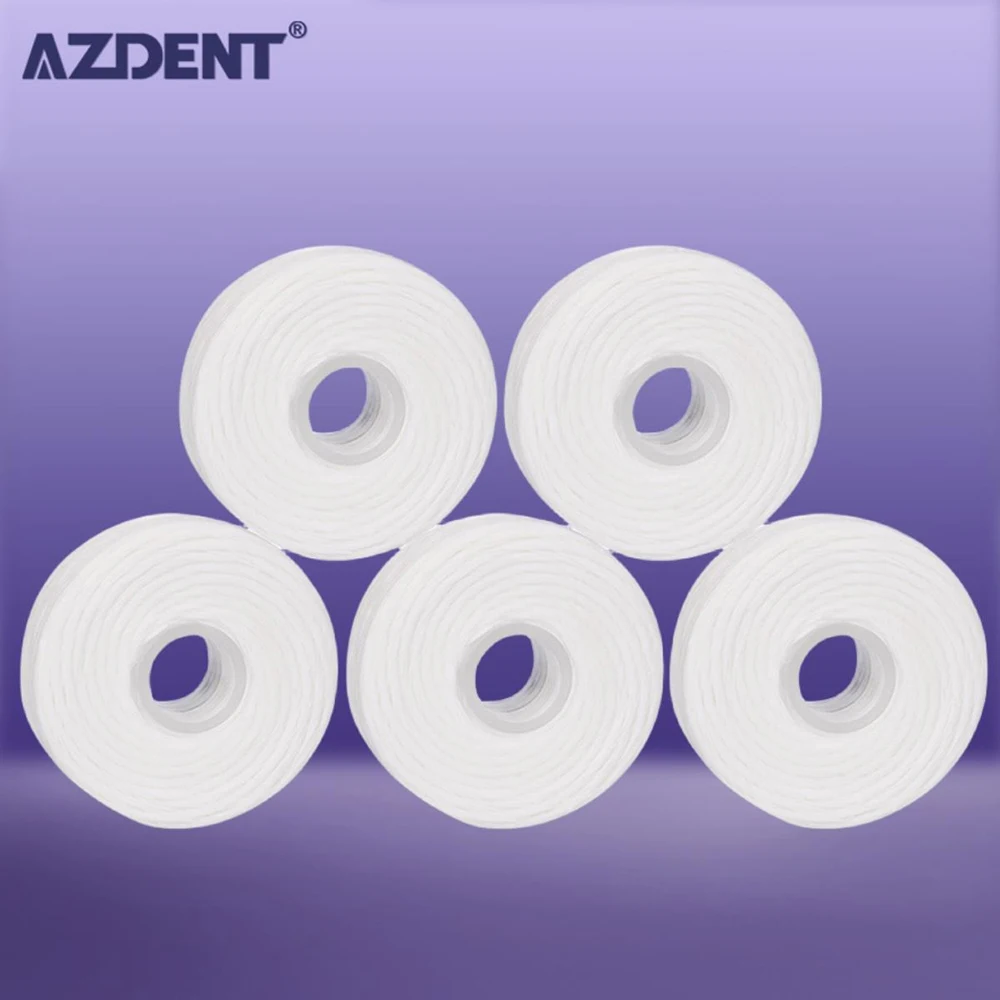 Azdent 5 рулонов 50 м зубная нить
