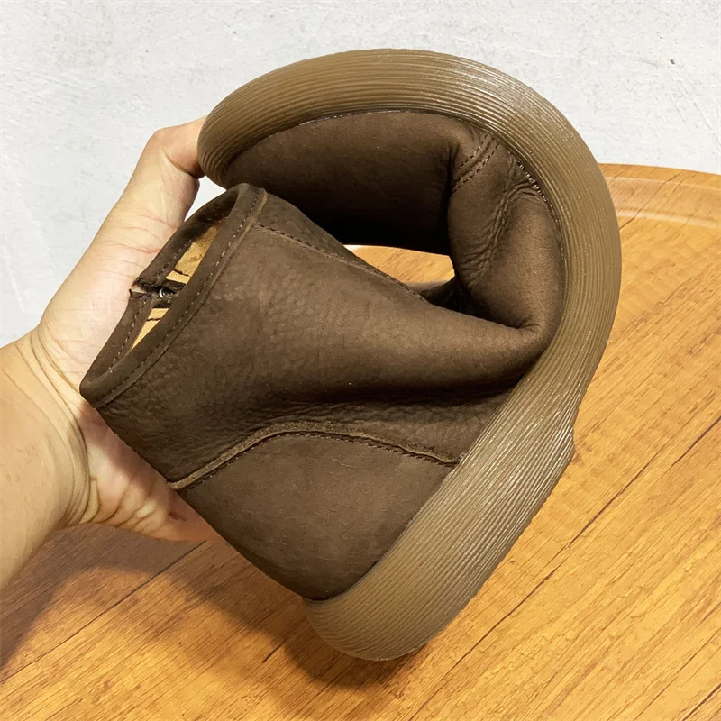 Зимние мужские ботинки из натуральной кожи - Фотография_4