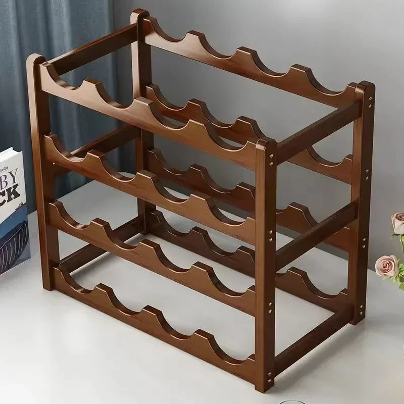 Красная декоративная стойка winerack - Фотография_5