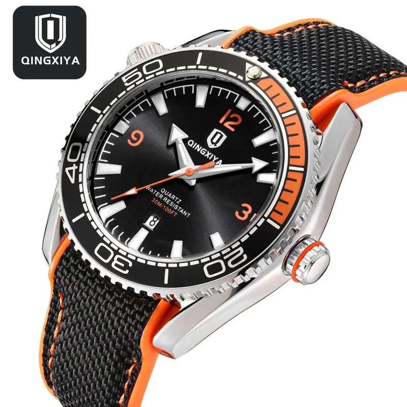 Модные спортивные силиконовые кварцевые часы для мужчин - Фотография_4