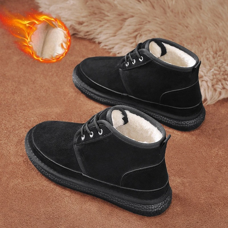 Зимние высокие мужские ботильоны