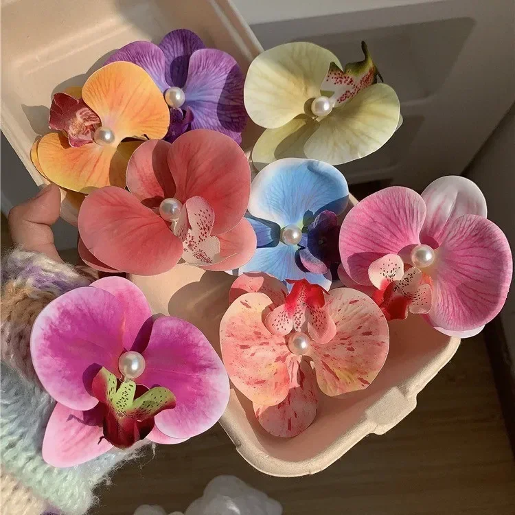 Заколка для волос с жемчугом phalaenopsis - Фотография_2