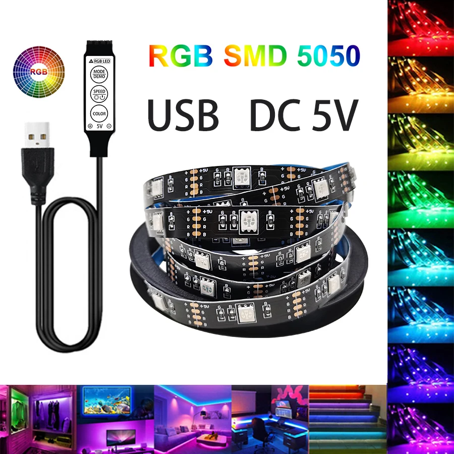 Nowyey rgb 5050 dc5v usb светодиодная