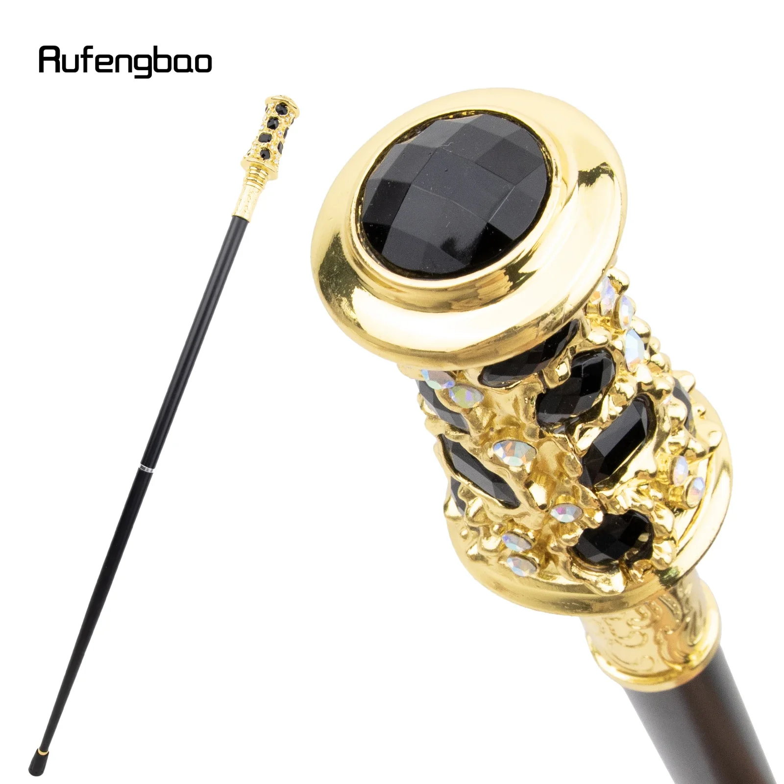 Черная трость с искусственным бриллиантом - Фотография_6