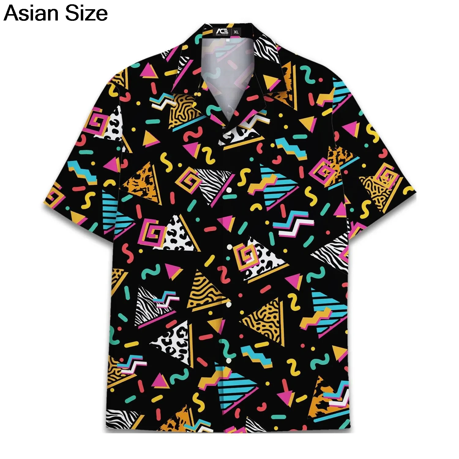 Гавайская рубашка в стиле ретро 80-х годов в стиле поп-арт - Фотография_3