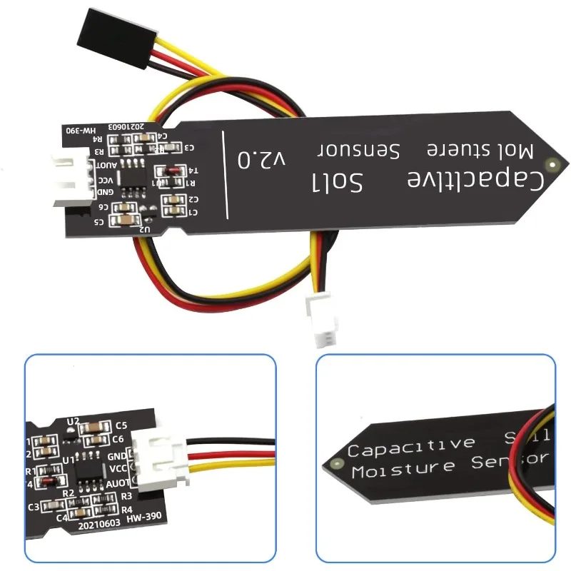 Емкостный модуль датчика влажности почвы - Фотография_5