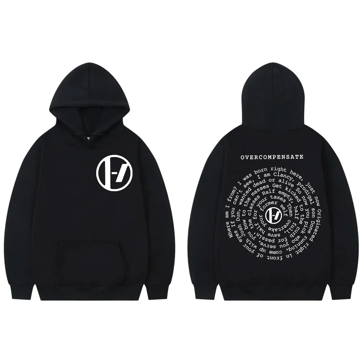 Двусторонняя толстовка с принтом twenty one pilots