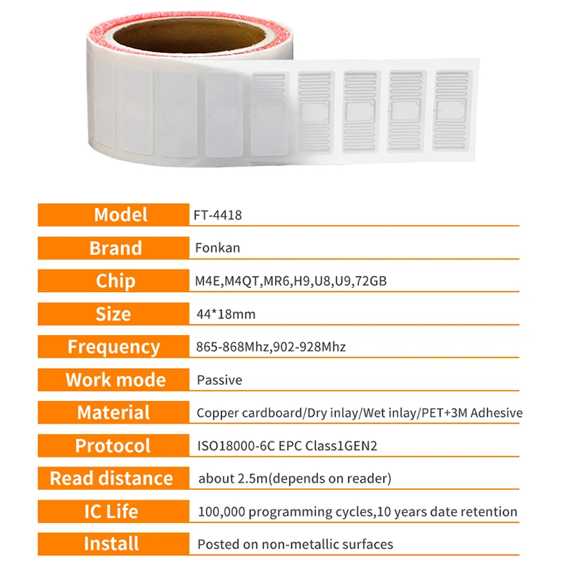 Iso18000-6c rfid-наклейки - Фотография_4