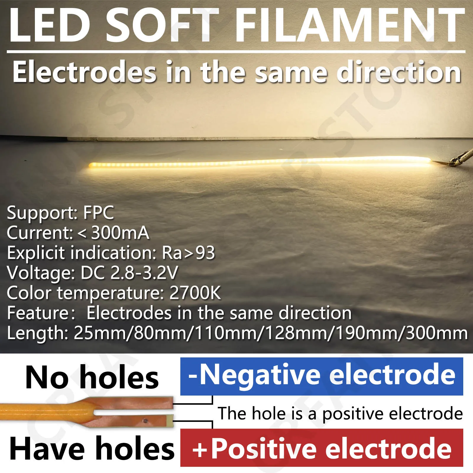 Cob светодиодная нить гибкая 25 - Фотография_2