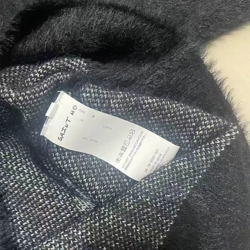 Классический жаккардовый свитер с буквенным логотипом для мужчин и женщин - Фотография_6