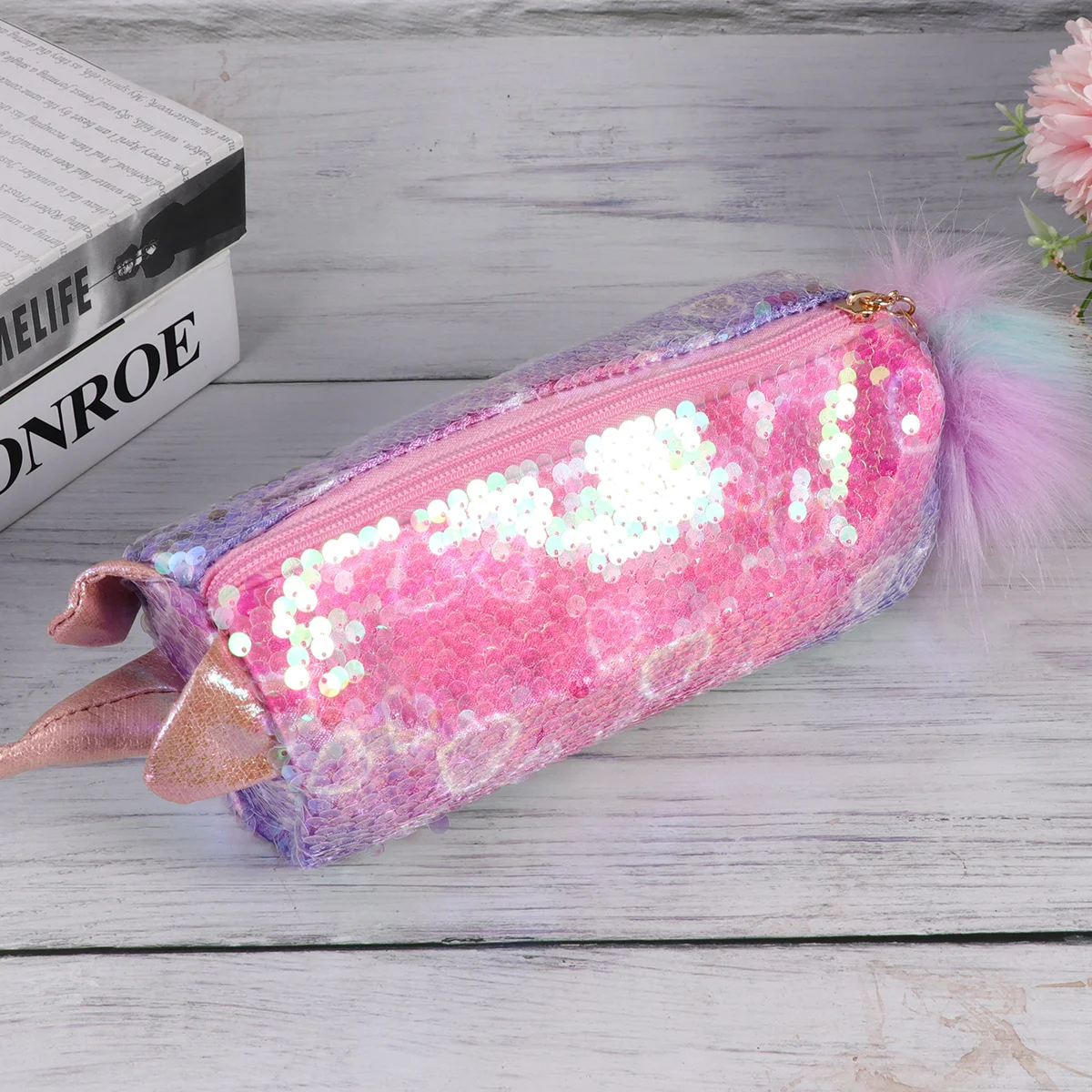 Блестящий пенал с блестками - Фотография_6