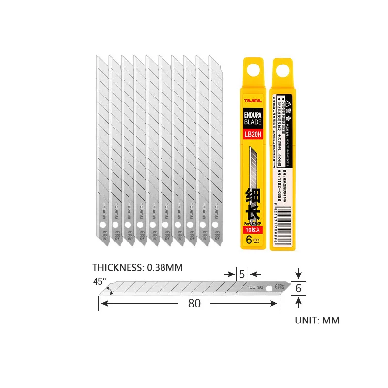 Tajima lb20h 6 мм запасное лезвие 10 шт - Фотография_2
