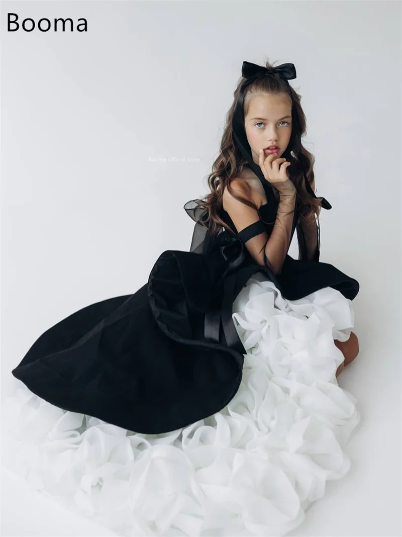 Booma трапециевидные платья на тонких бретельках с цветами для девочек - Фотография_4