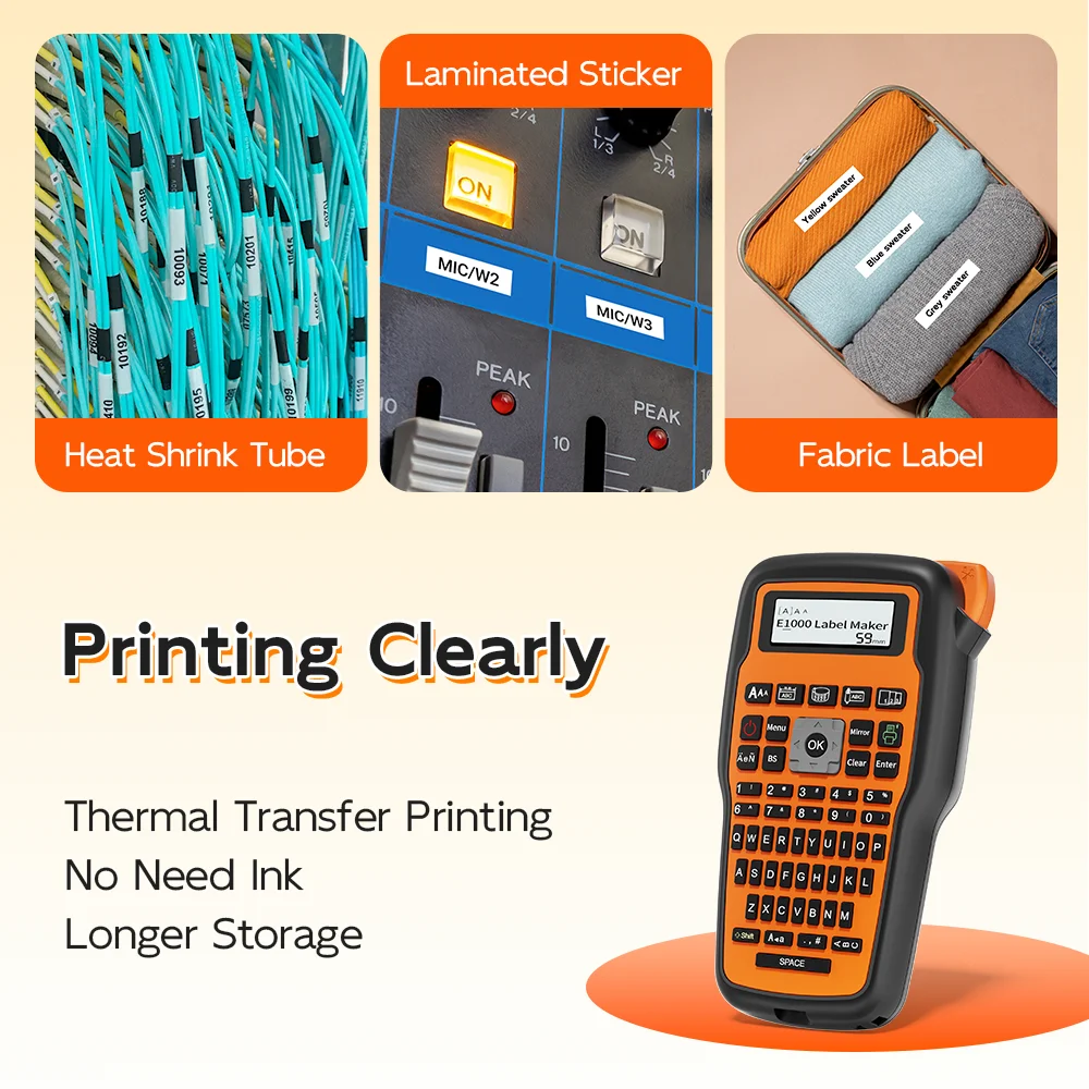 Портативный принтер этикеток e1000 pro - Фотография_3