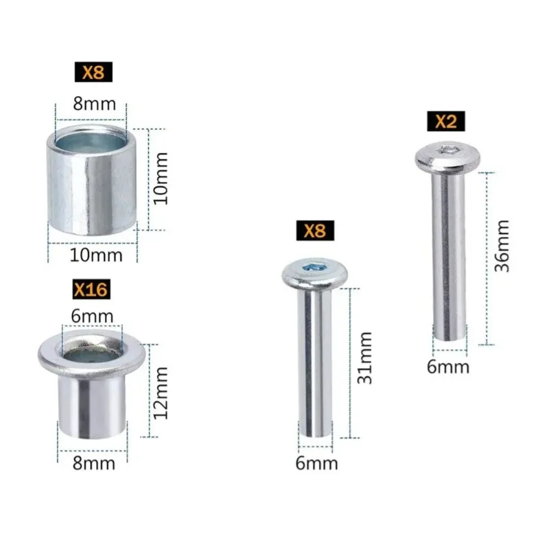 Комплект оси для роликовых коньков - Фотография_3