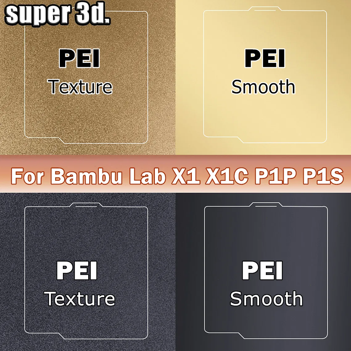 Bambulab build plate 257x257 пружинный