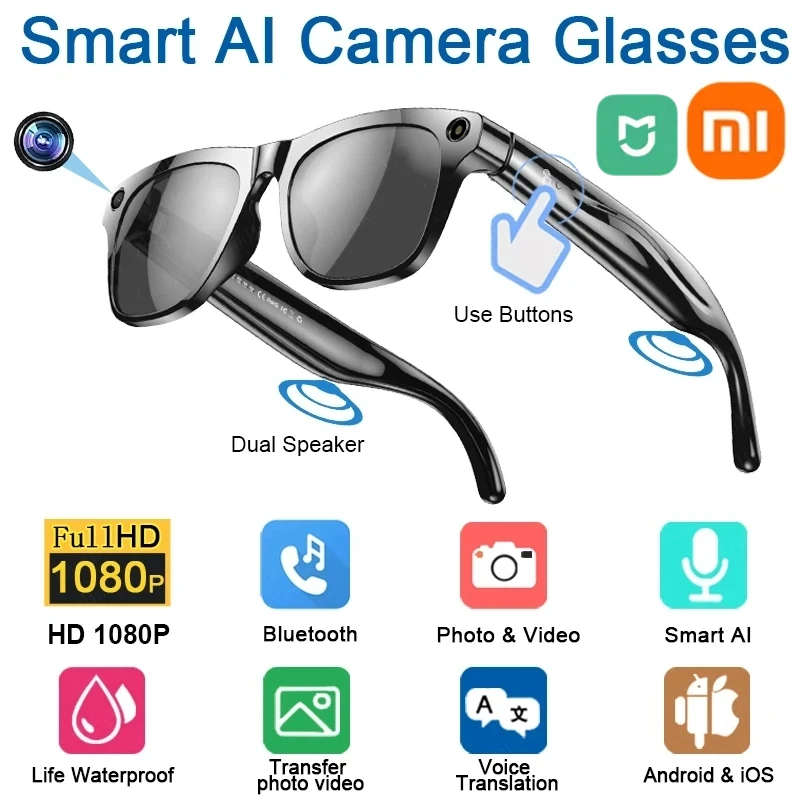 Xiaomi 4k hd ai smart glasses chat