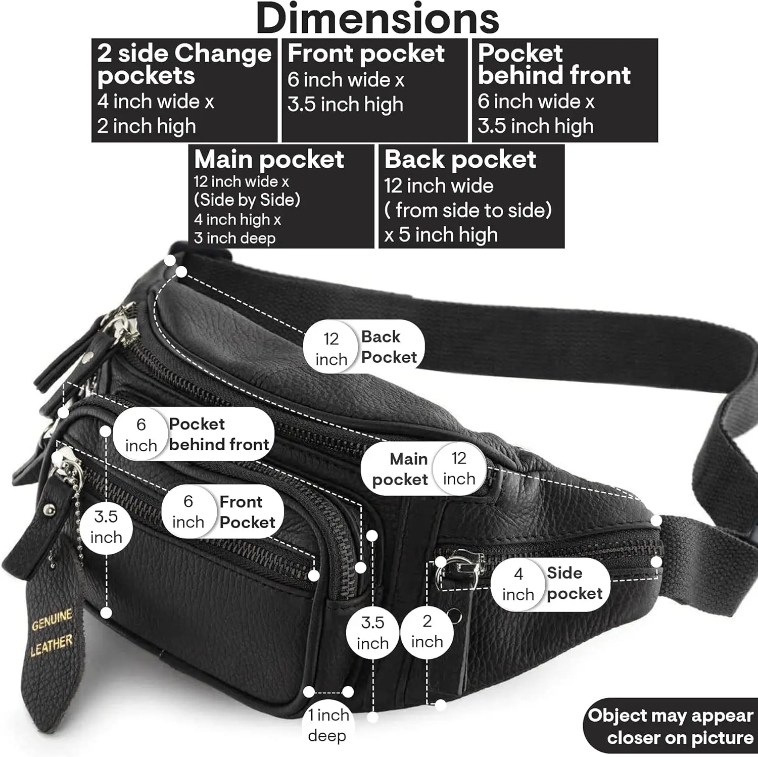 Поясная сумка fanny pack многофункциональная - Фотография_6