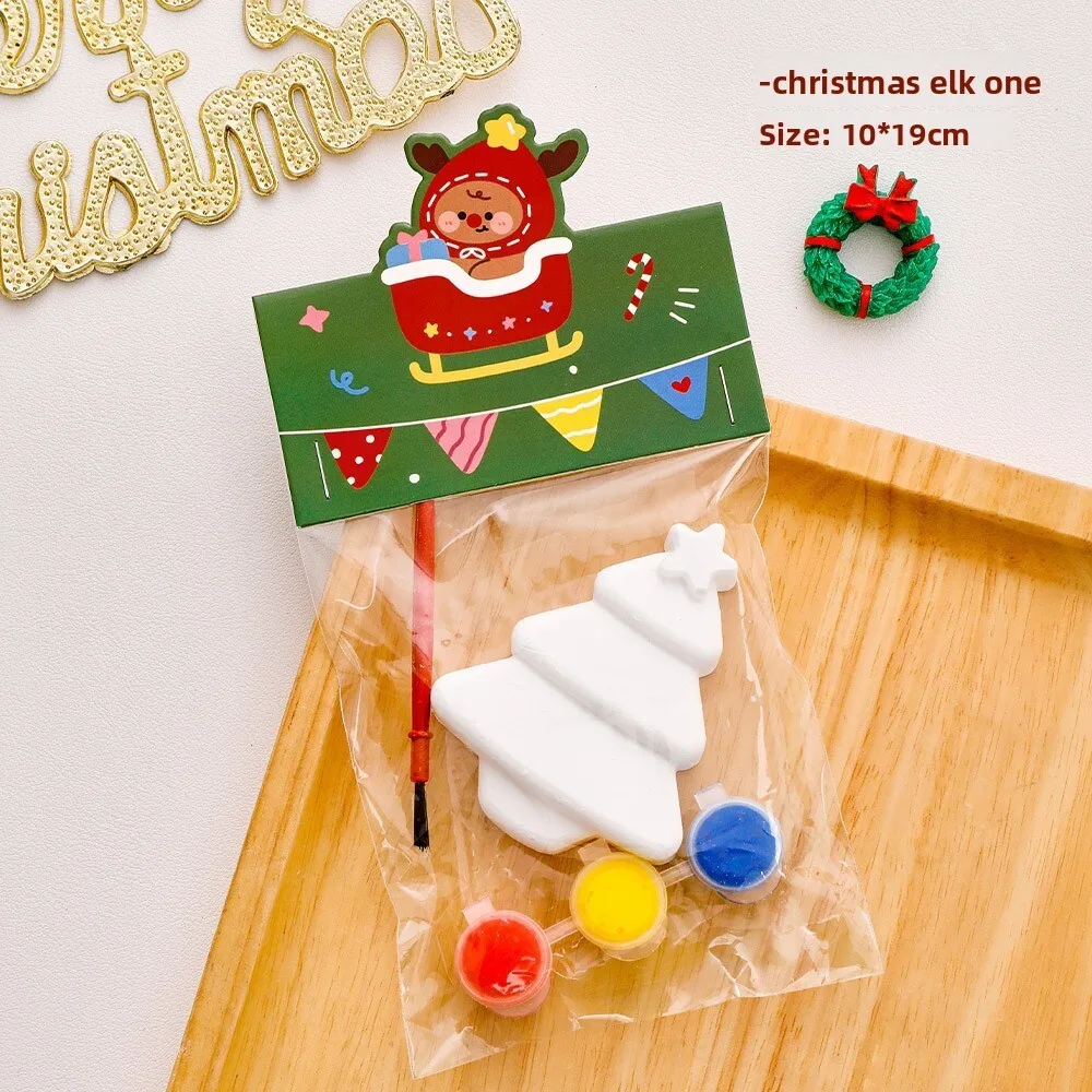 Рождественская гипсовая кукла с граффити для детей в детском саду - Фотография_6