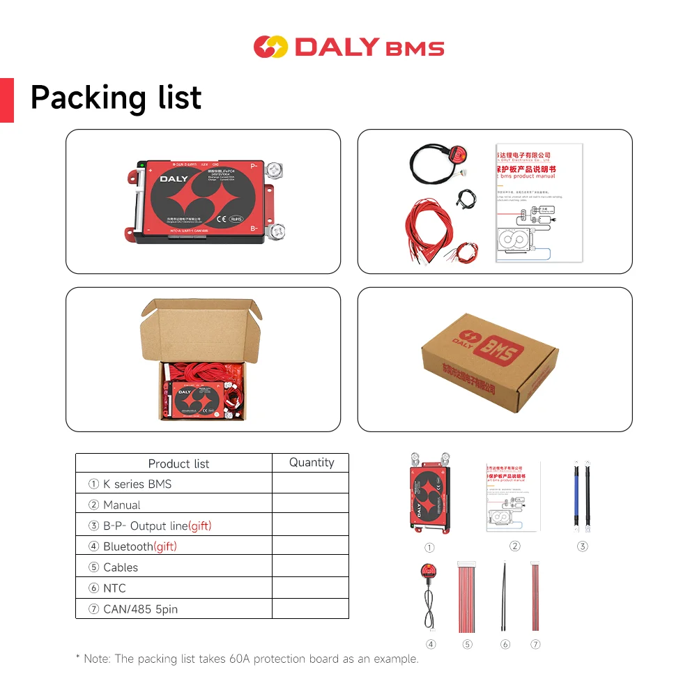 Плата daly smart lifepo4 bms 4s 12v 8s 24v16s 48v 3 - Фотография_6