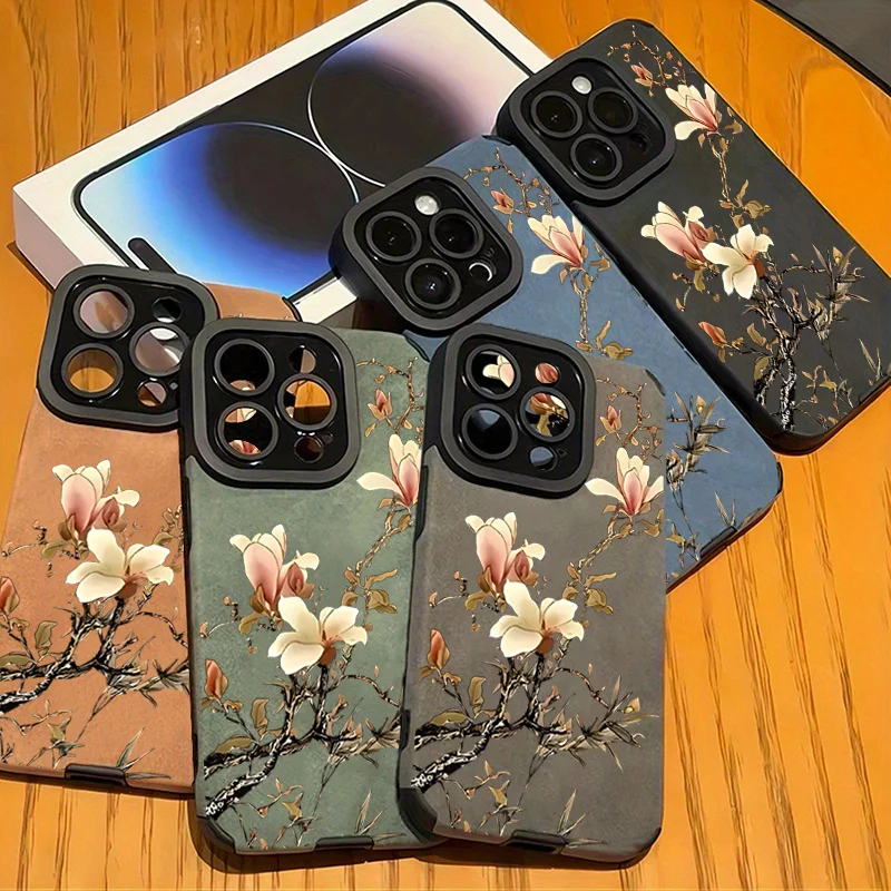 Элегантный чехол для телефона с цветком магнолии для iphone 17 - Фотография_6